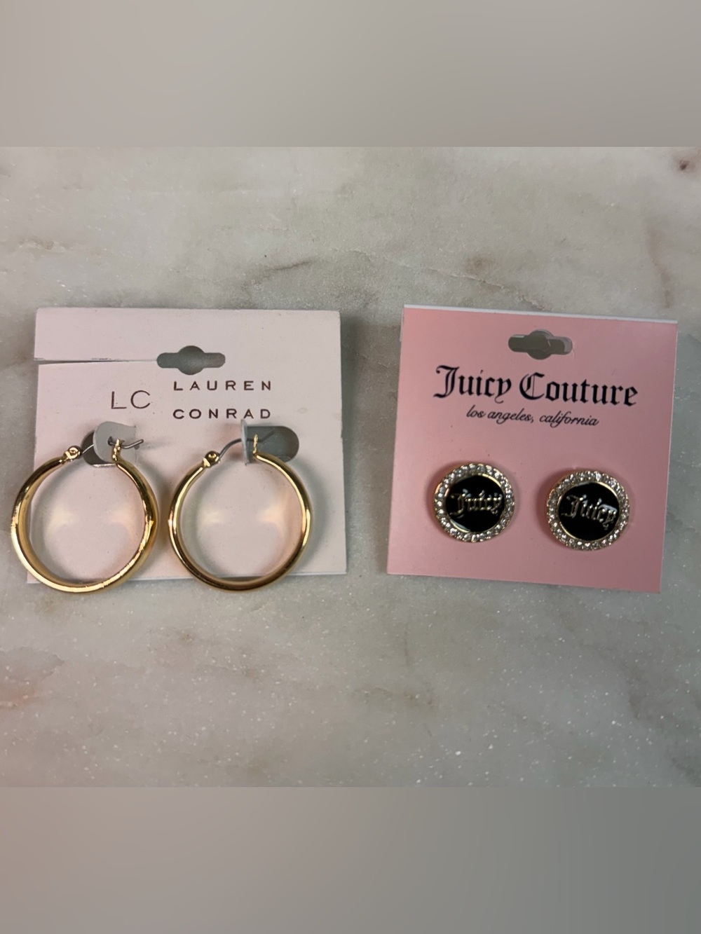 New Lauren Conrad & Juicy Couture Earrings 2 Pair
